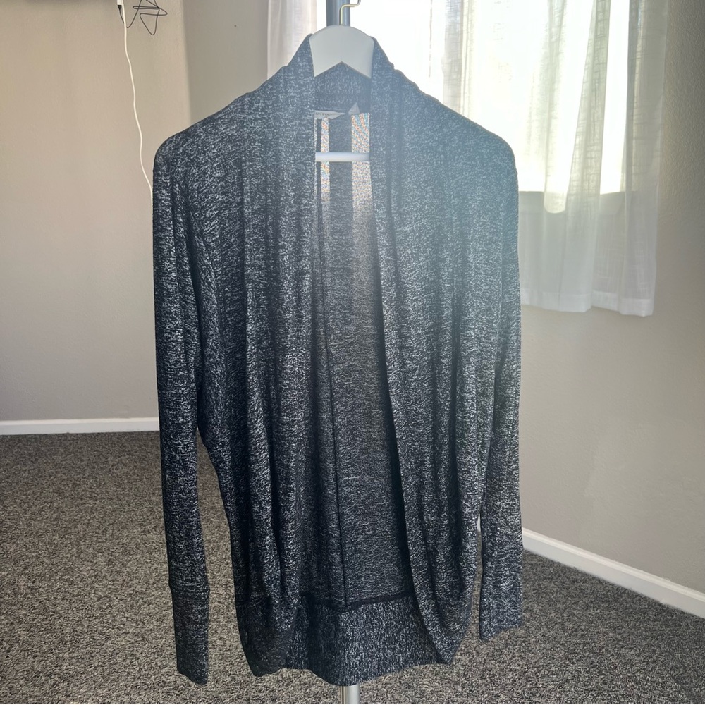 ATHLETA Cocoon Open-Front Cardigan Heather Gray - Picture 2 of 8